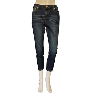 Michael Kors Medium Wash Izzy Cropped Skinny Jeans